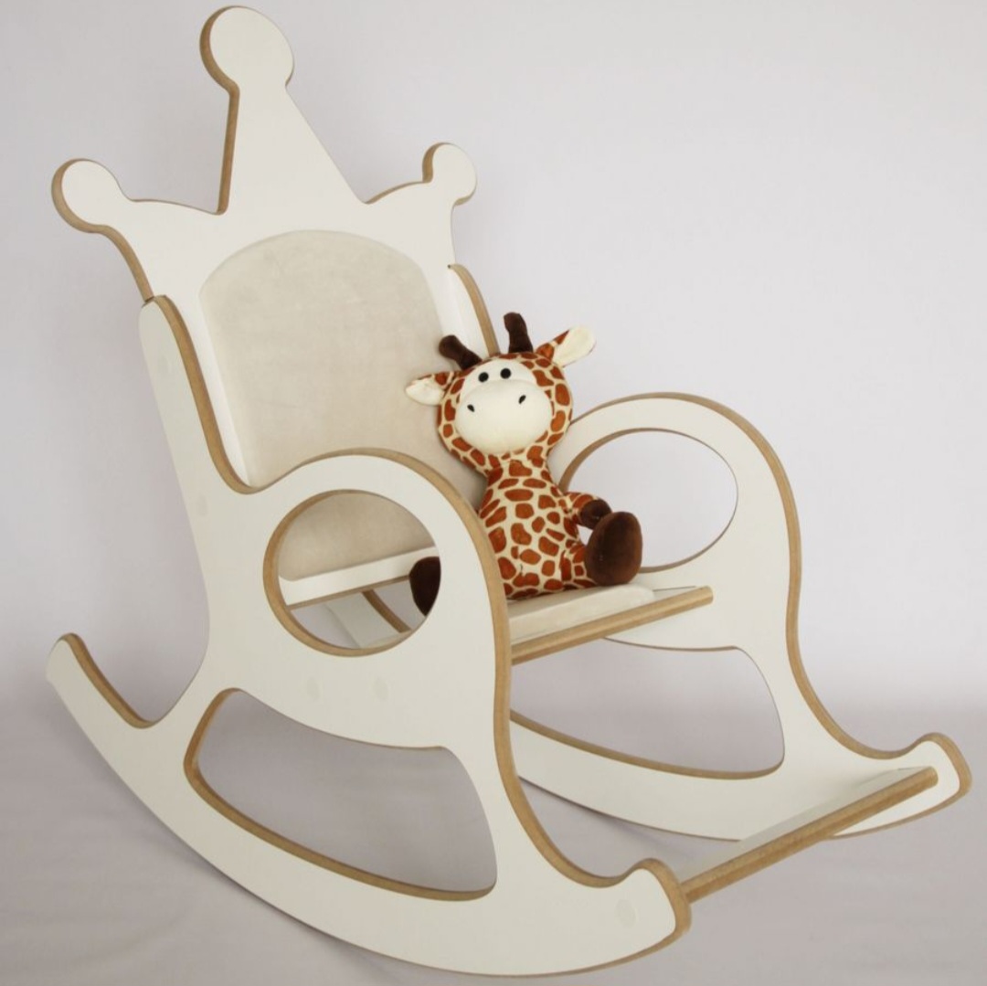Кресло качалка детское деревянное