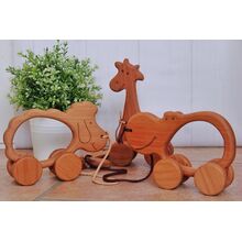 Деревянные игрушки каталки купить в интернет магазине Умный Слон