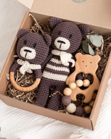 Подарочный набор натуральных игрушек от Oregano Mama на выписку из роддома