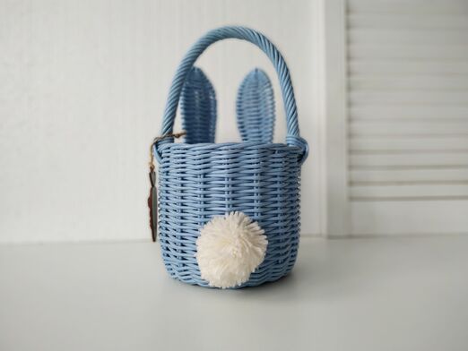 Детская плетеная корзина сумка