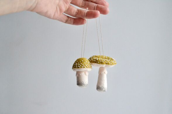 набор грибов из фетра