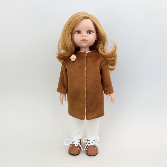 кукла Даша Paola Reina 14803 в меховом пальто