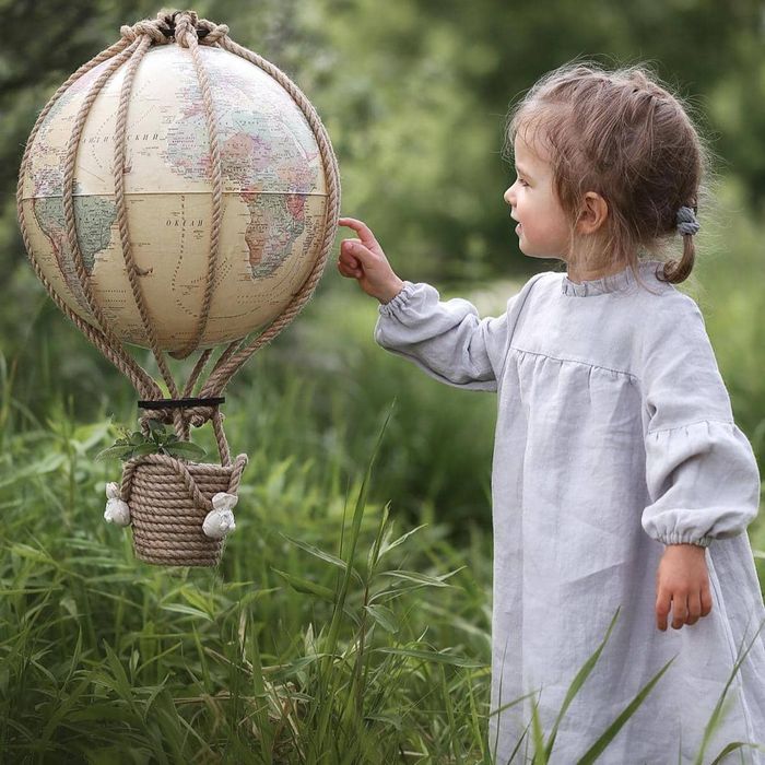 Интерьерный воздушный шар-глобус